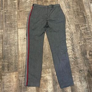 ZARA Basic Red White Side StripeTrouser Pant XS